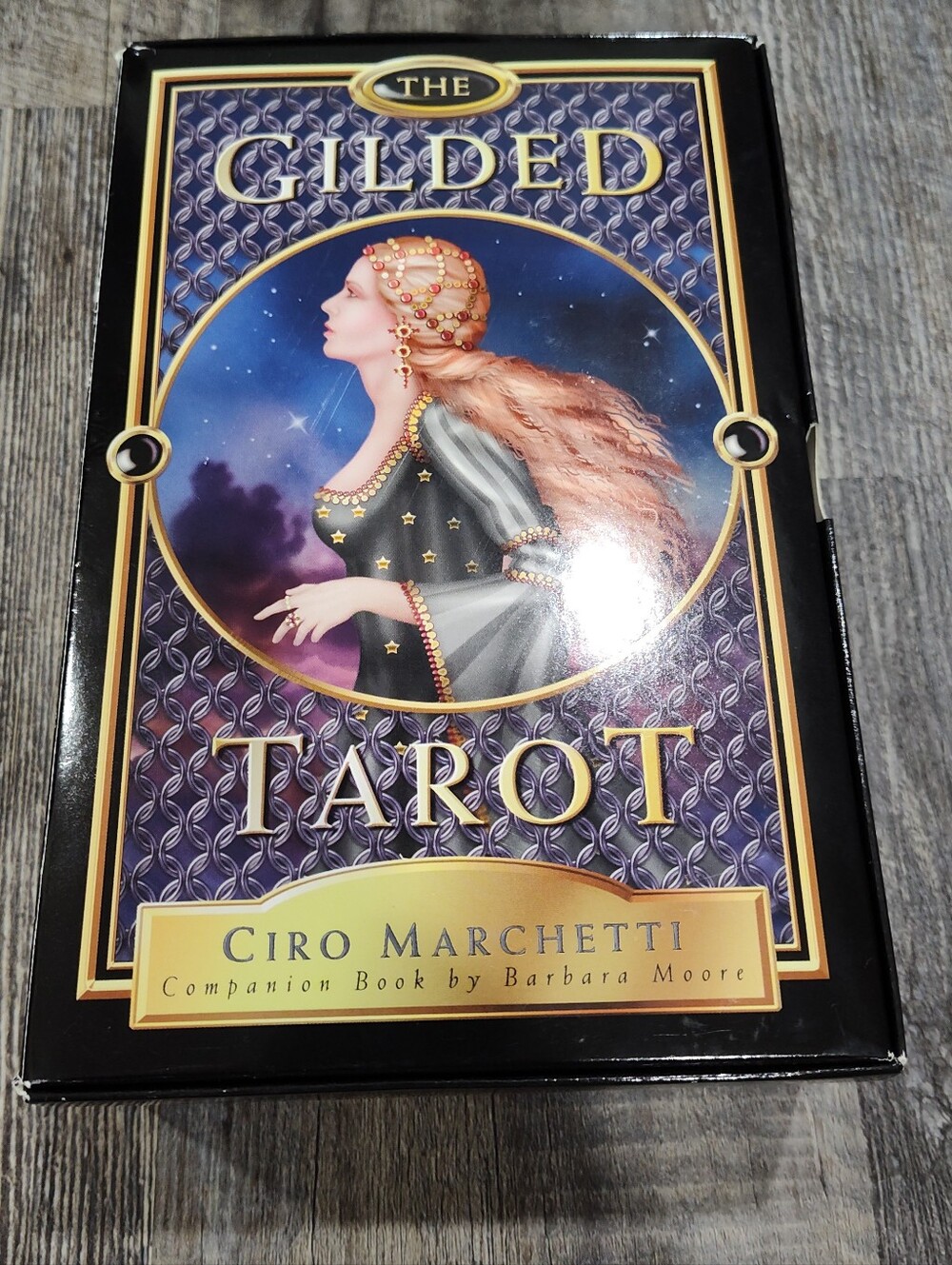 The Guilded Tarot Deck by Ciro Marchetti, Companion Book by Barbara Moore 2004